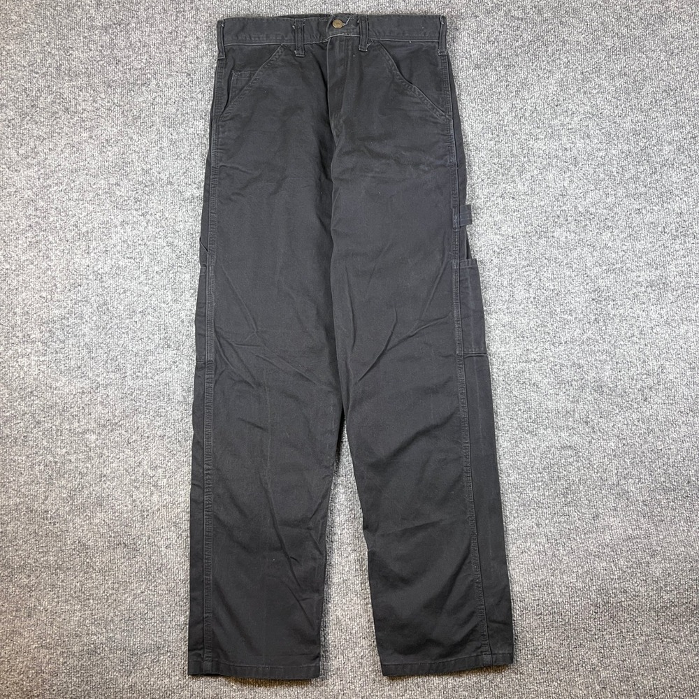 Stan Ray Pants Mens 30x32 Black Painter Carpenter Cargo Twill Canvas Made in USA